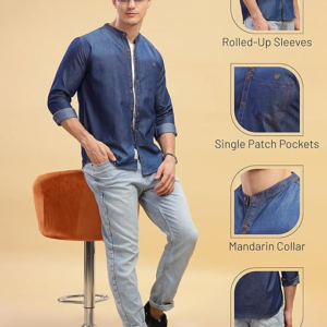 Men's-Solid-Slim-Fit-Shirt