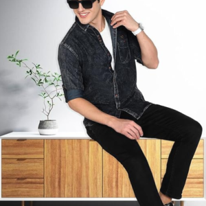 Men's-Solid-Slim-Fit-Shirt