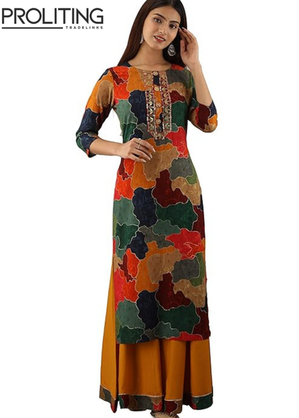 Straight-Women's-Kurta-with-Divider-Palazzo-Set
