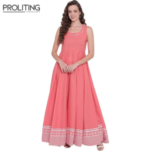 Women's-Cotton-Layered-&-Tiered-Kurta