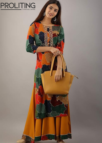 Straight-Women's-Kurta-with-Divider-Palazzo-Set