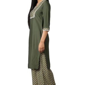 Women-Solid-Crepe-Kurta-Set-with-Palazzos