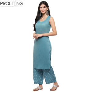 Women-Poly-Cotton-Kalidar-Kurta-Palazzo-Suit-Set