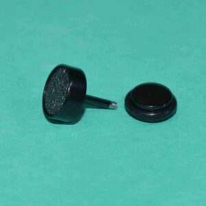 Silver-Gold-Toned-Black-Stud-Earrings-for-Men-and-Boys