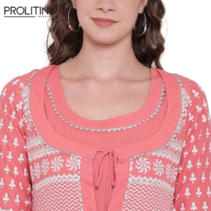 Women's-Cotton-Layered-&-Tiered-Kurta