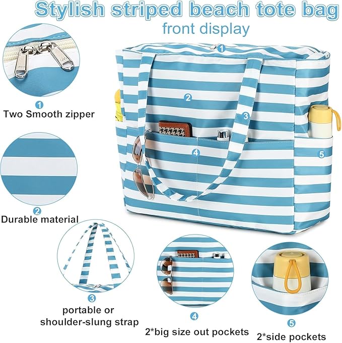 Women-Tote-Bag-with-Pouch-&-Zipper-Pocket