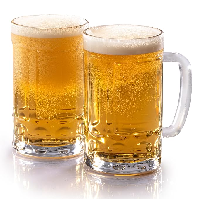 Set-of-2-Transparent-Glasses-with-Handle-Beer-Mugs