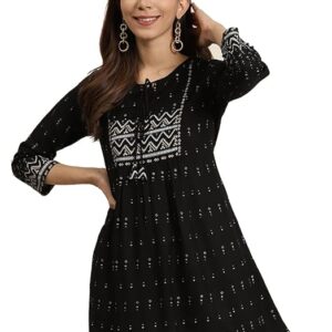 Rayon-Geometric-Printed-A-Line-Kurta-Proliting-Traders