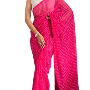 Women's Ready To Wear One Minute Saree With Unstitched Blouse Piece